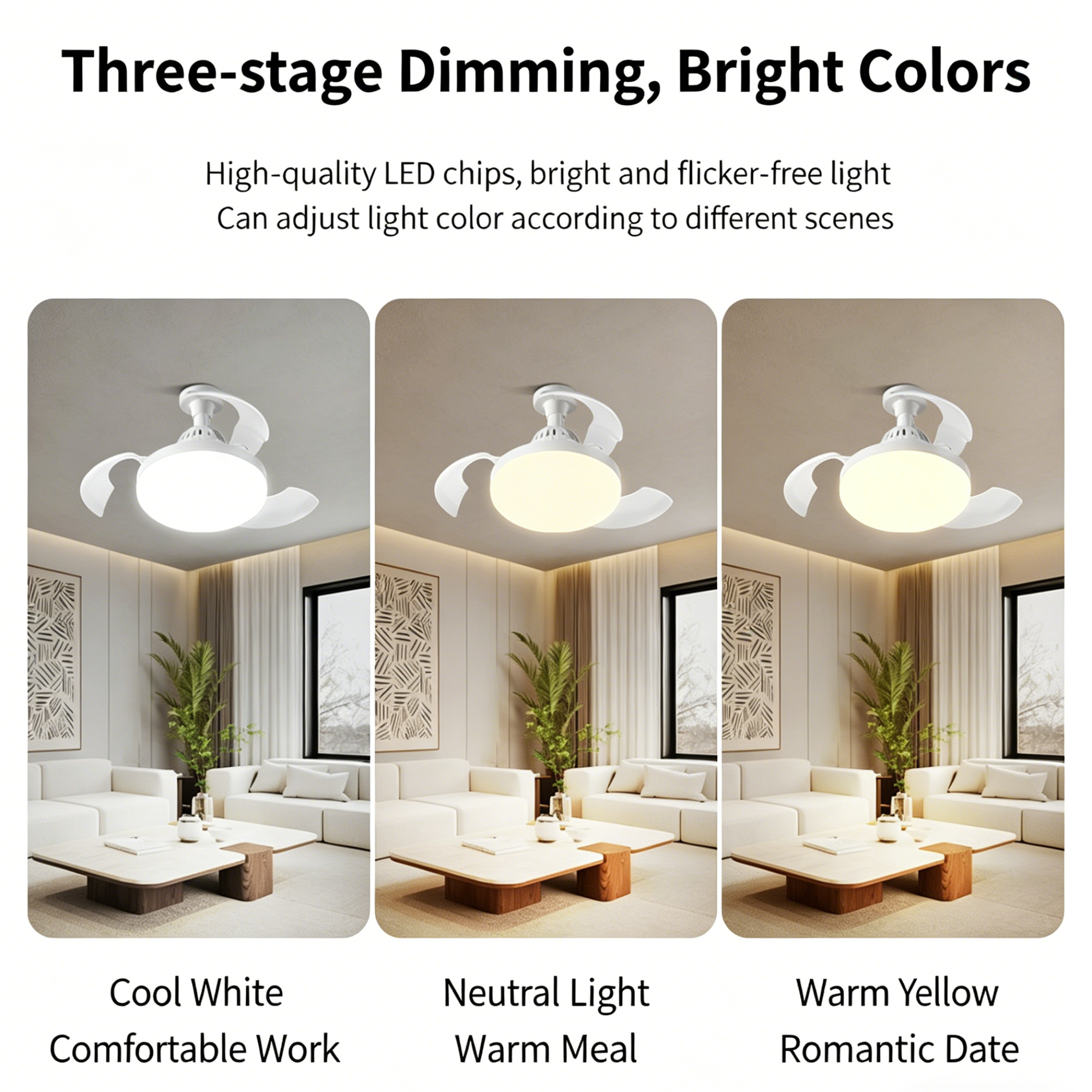 Bulb-Type Small Size Ceiling Fan With Retractable Blades by HouseOfZazla