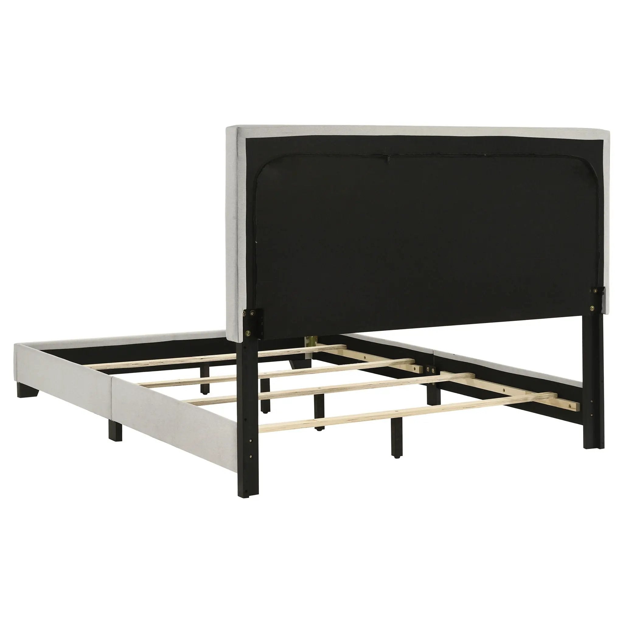 Dorian Fabric Upholstered Full Panel Bed Cream by Unique Piece Furniture