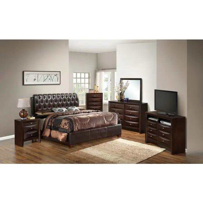 Marilla - King Bed - Dark Brown by Unique Piece Furniture