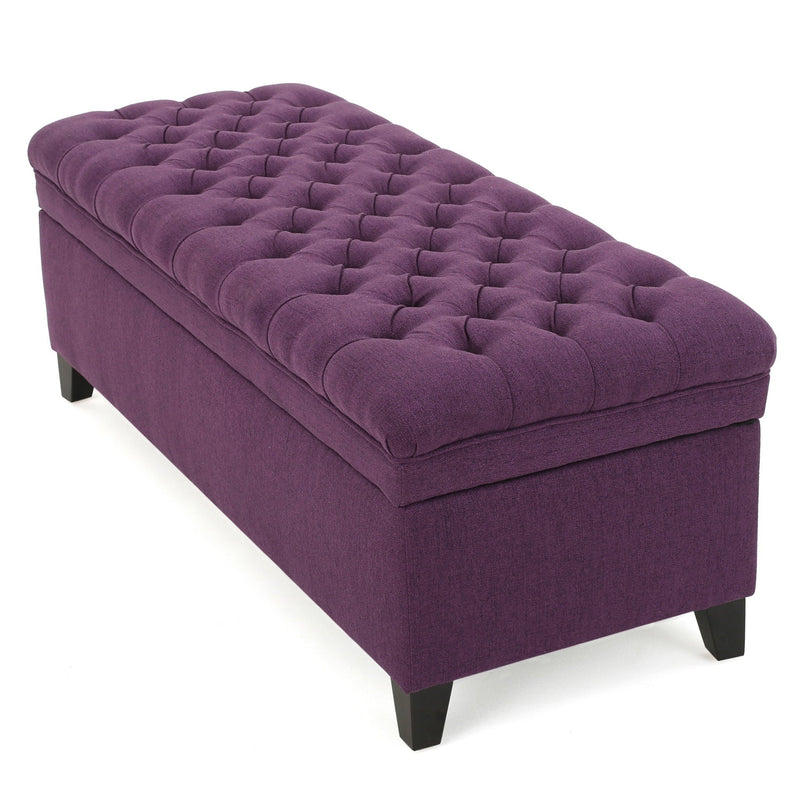 Juliana Storage Ottoman With Birch Legs by HouseOfZazla