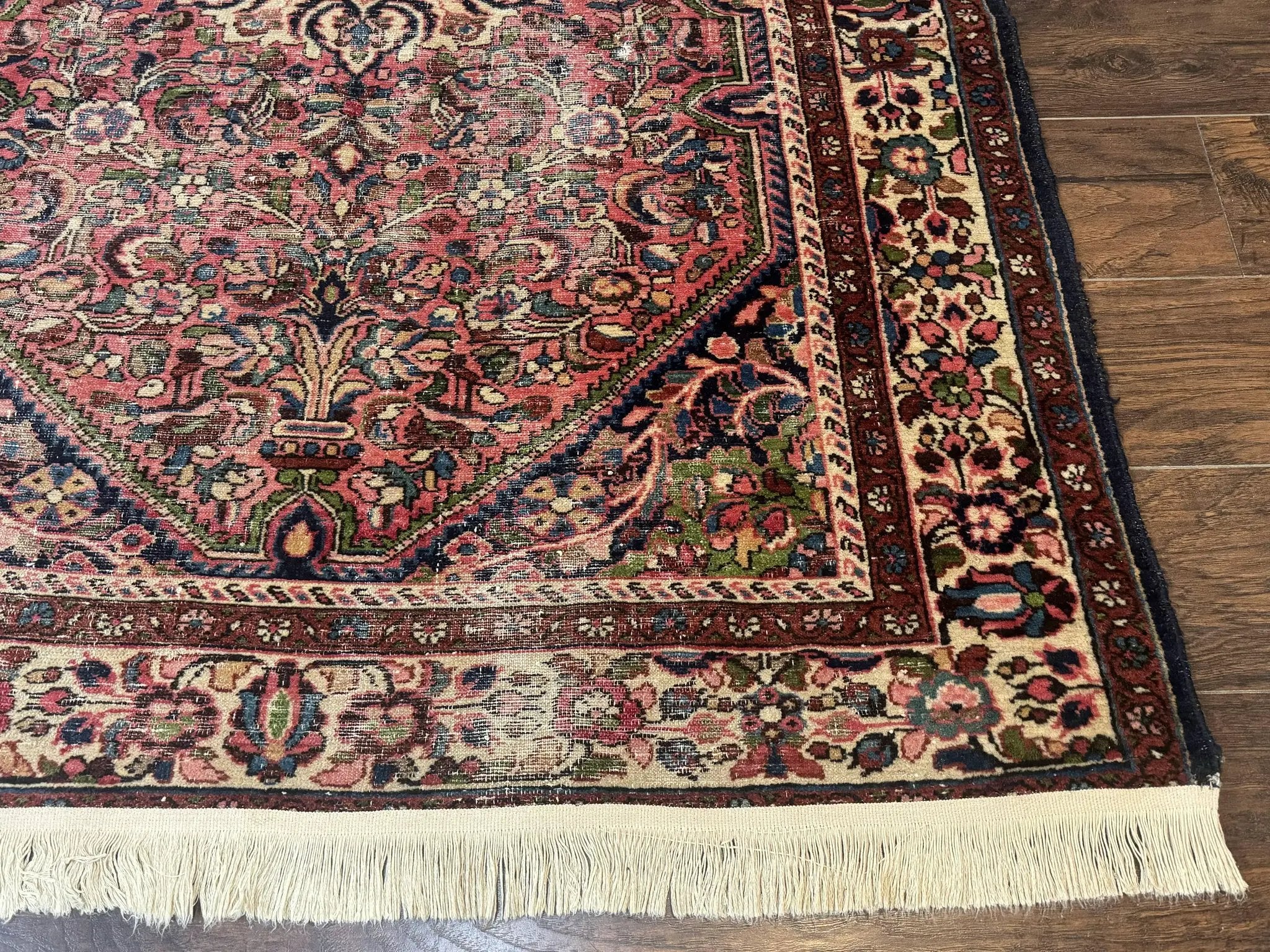 Antique Persian Malayer Rug 4'7" x 6'6" – 1920s Tribal Red Wool Carpet by Jewel Rugs
