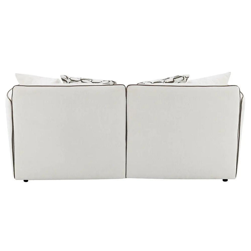 Yolanda - Loveseat With 4 Pillows - Beige Chenille by Unique Piece Furniture