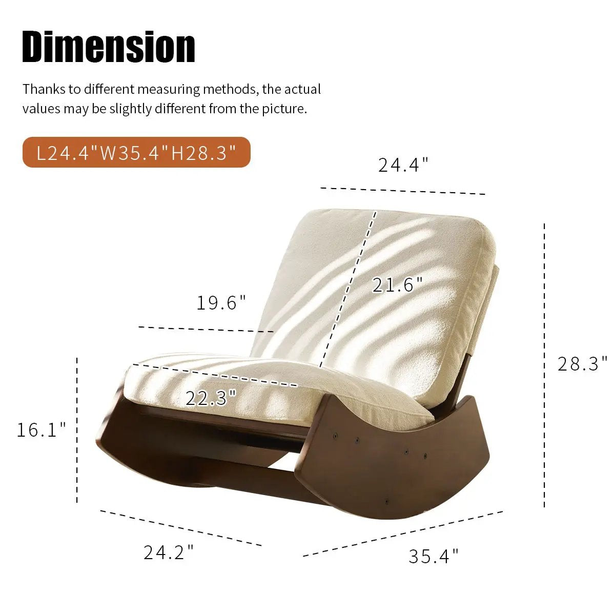 Comfortable High-Quality Upholstery Glider Rocking Chair by Unique Piece Furniture