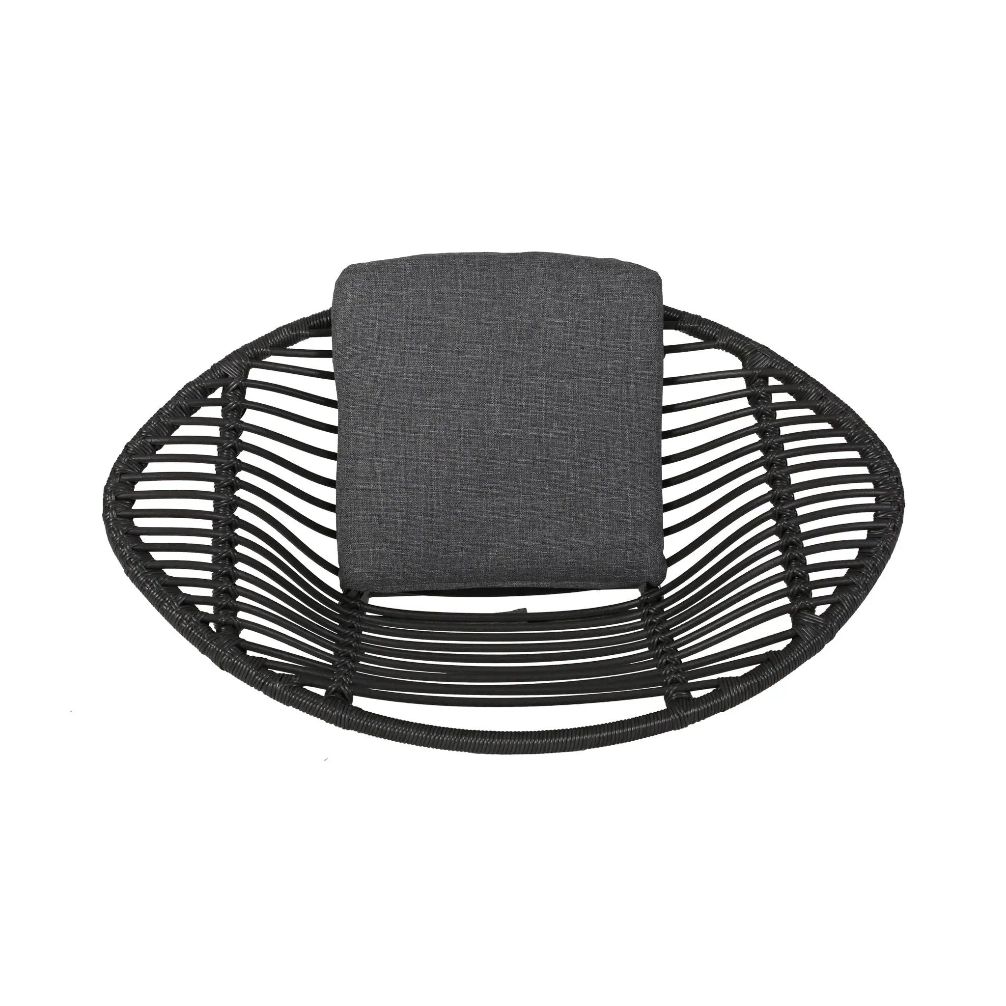 Cordella Outdoor Woven Wicker Chairs with Cushions, Set of 2 by HouseOfZazla