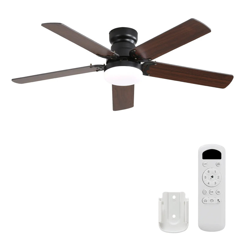 42 Inch Modern Ceiling Fan with LED Light and Remote Control by HouseOfZazla