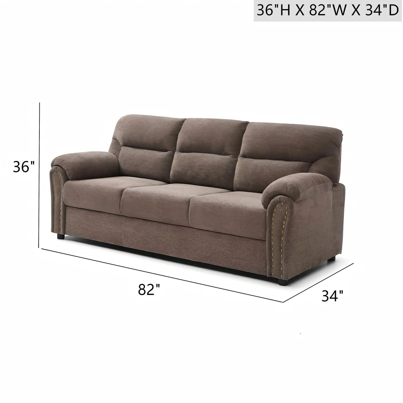 Hamilton - Sofa With Nailhead Trim by HouseOfZazla