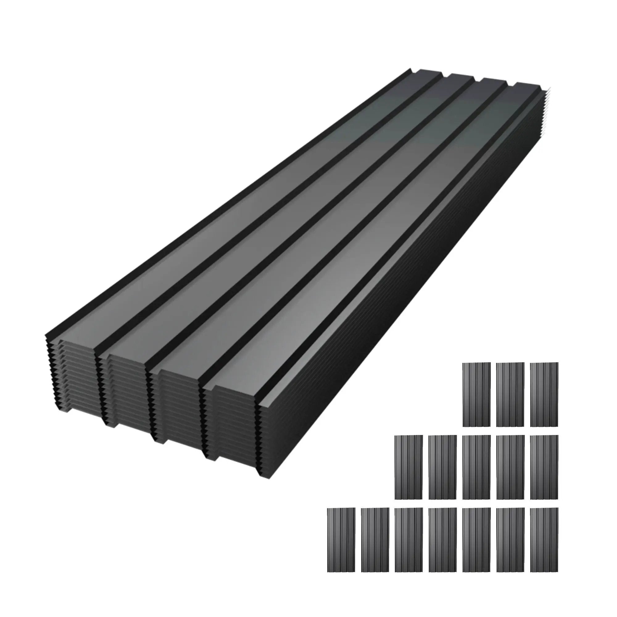 Galvanized Metal Roof Panel Length 72.8 inches - 15 Piece Set by HouseOfZazla