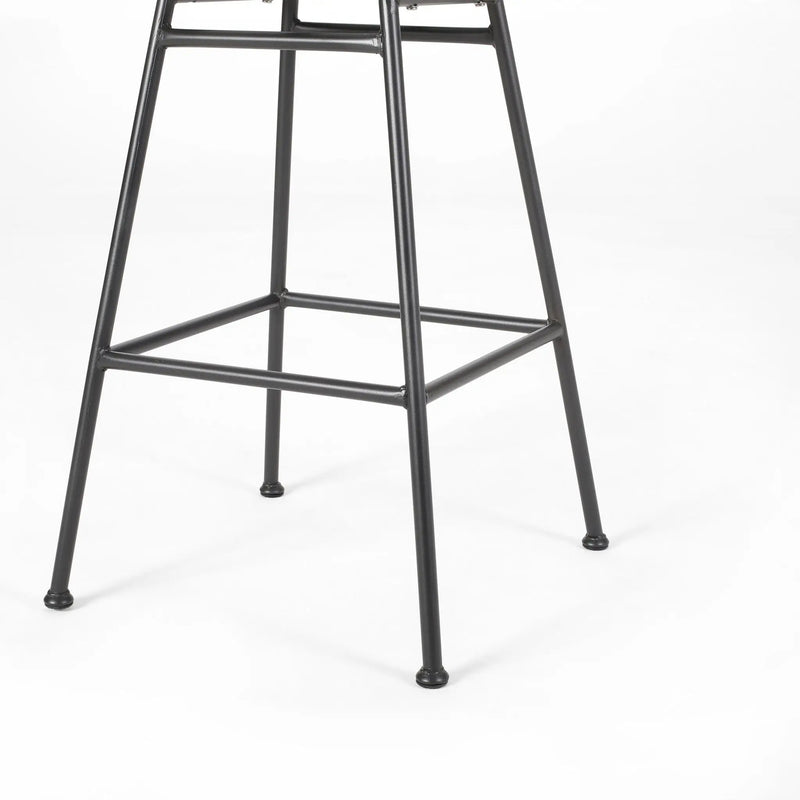 Sawtelle Outdoor Wicker Barstools (Set of 2) by HouseOfZazla