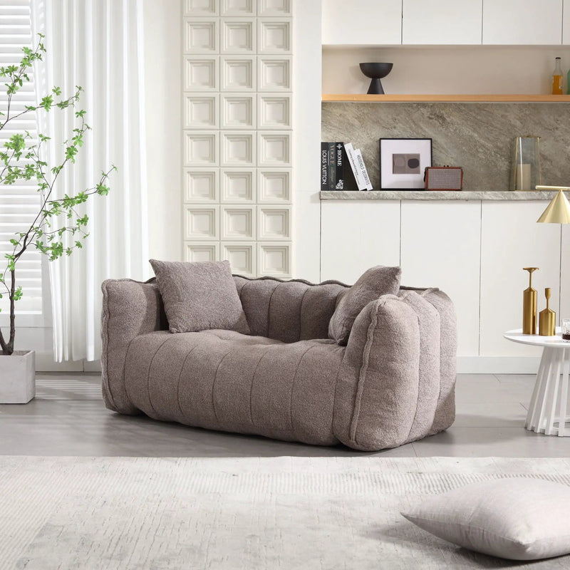 Cozy Beanbag Chair With High Resilience Foam Core For 2 by HouseOfZazla