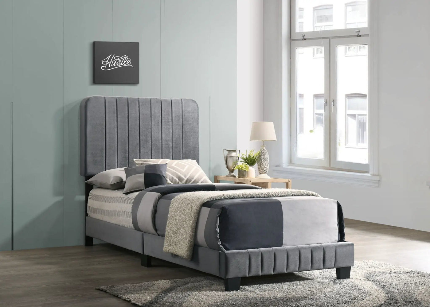Channel Tufted Bed by Unique Piece Furniture