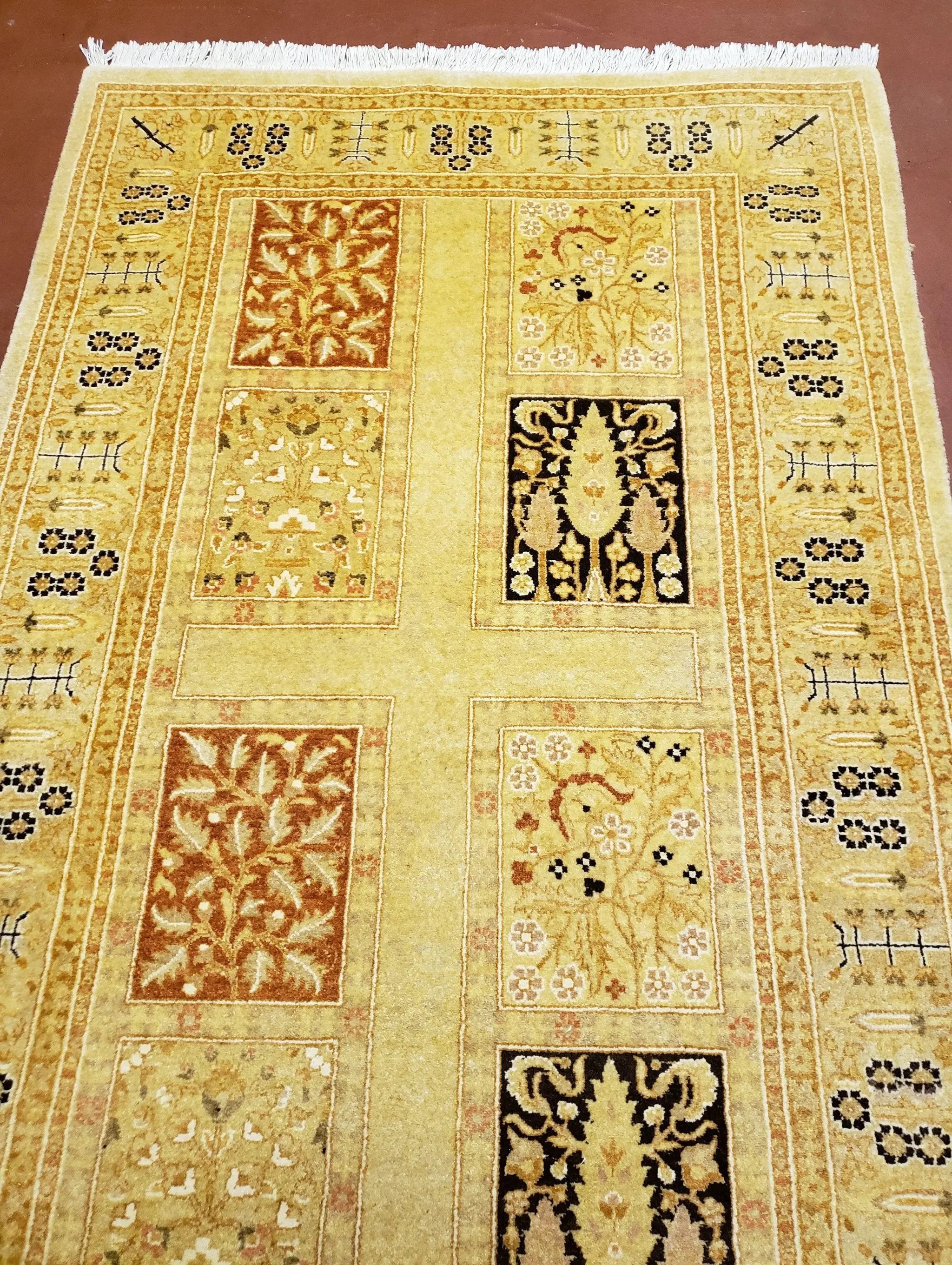 3' 2" x 12 ' 6" Pak Persian Safavieh Runner Haji Jalil Fine Runner Rug 3ft Runner 12ft Runner 13ft Runner Panel Design Runner Hand-Knotted by Jewel Rugs