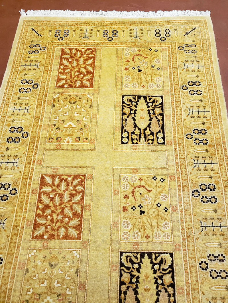 3' 2" x 12 ' 6" Pak Persian Safavieh Runner Haji Jalil Fine Runner Rug 3ft Runner 12ft Runner 13ft Runner Panel Design Runner Hand-Knotted by Jewel Rugs