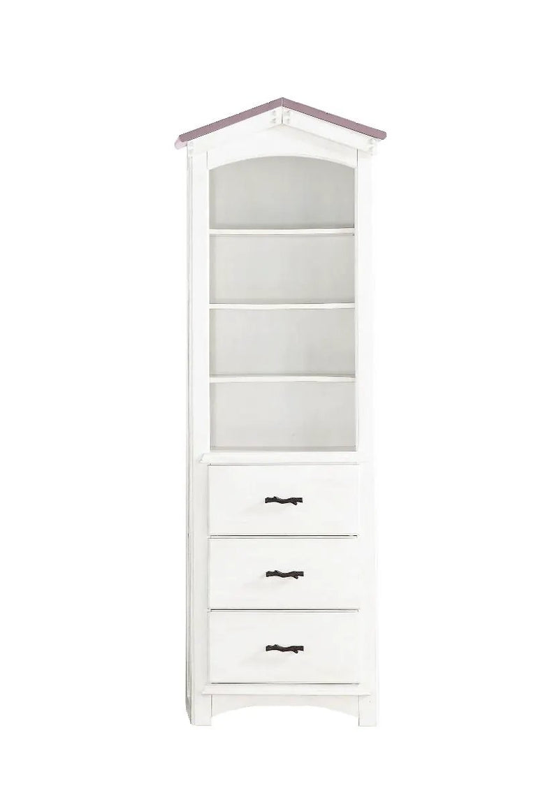 Tree House - Bookcase Cabinet - Pink & White by Unique Piece Furniture