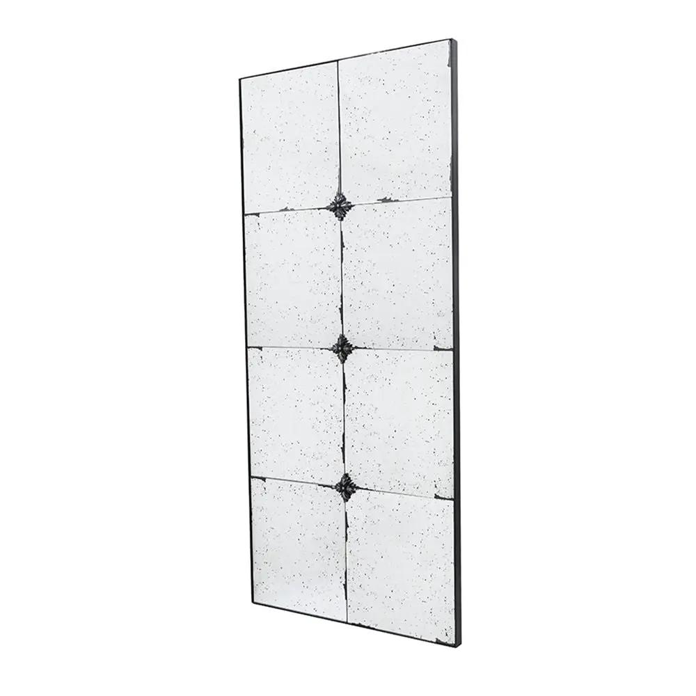 Traditional Decor Style Antique Glass Panel Mirror, Wall Mirror For Bathroom Entryway Console Lean Against Wall by HouseOfZazla