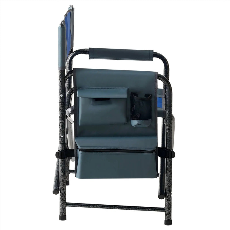 Padded Folding Outdoor Chair With Storage Pockets, Lightweight Oversized Directors Chair For Indoor, Outdoor Camping, Picnics And Fishing by HouseOfZazla