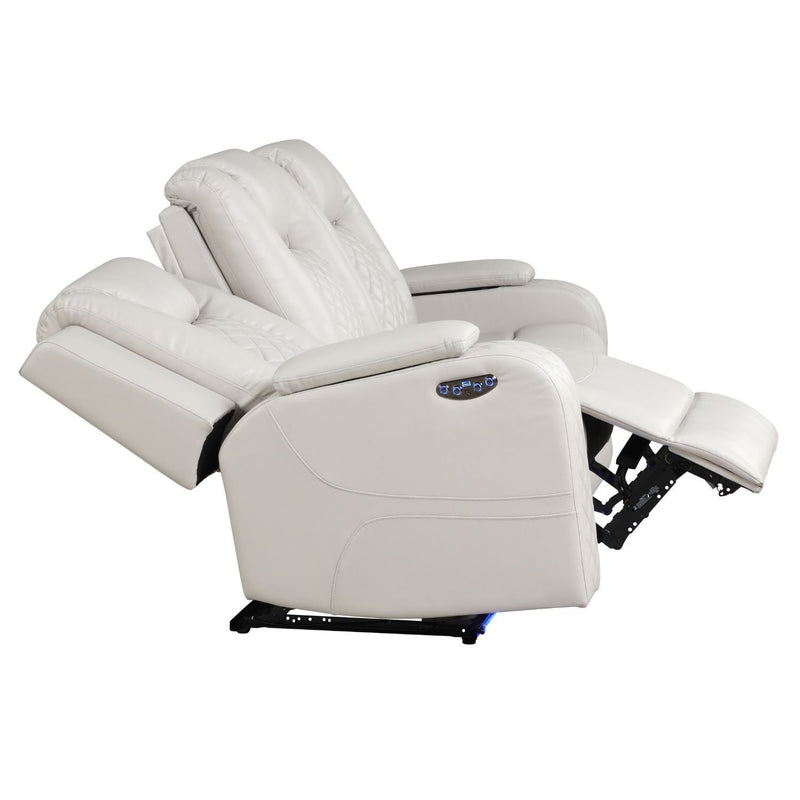 Benz - Power Reclining Sofa With LED Lighting by HouseOfZazla