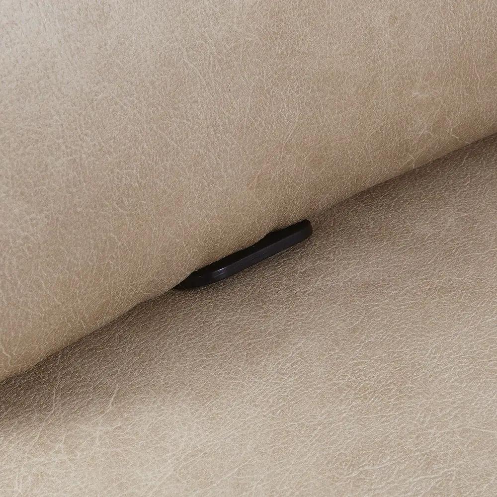 Elison - Motion Sofa - Dark Beige Polish Microfiber by Unique Piece Furniture