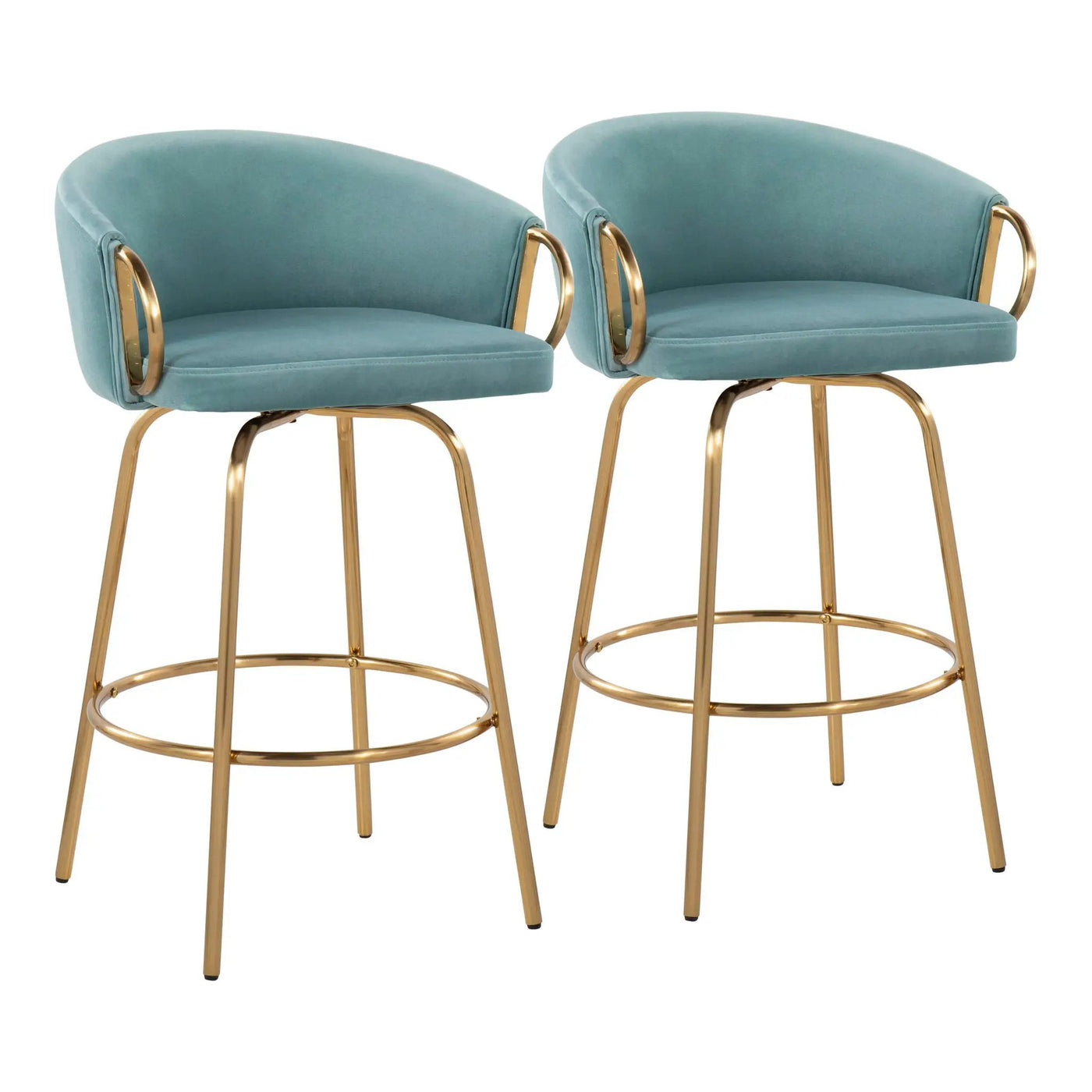 Claire - Contemporary & Glam Counter Stool (Set of 2) by HouseOfZazla