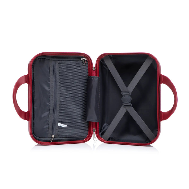 14'/20' 2 pcs ABS Spinner Wheel Luggage Set with Combination Lock and Front Opening Design by HouseOfZazla