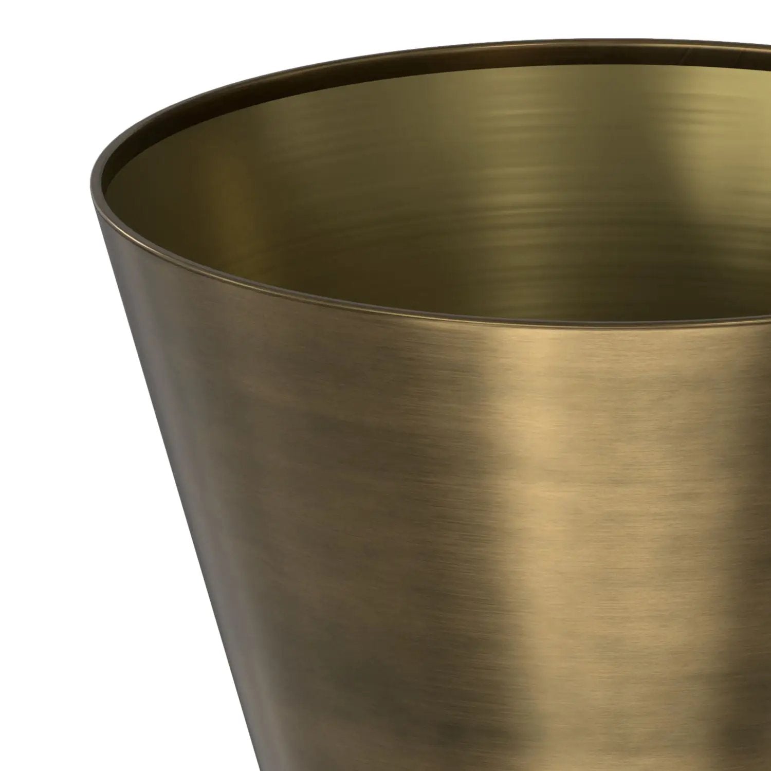 Raquel - Side Table - Antique Brass / White by HouseOfZazla