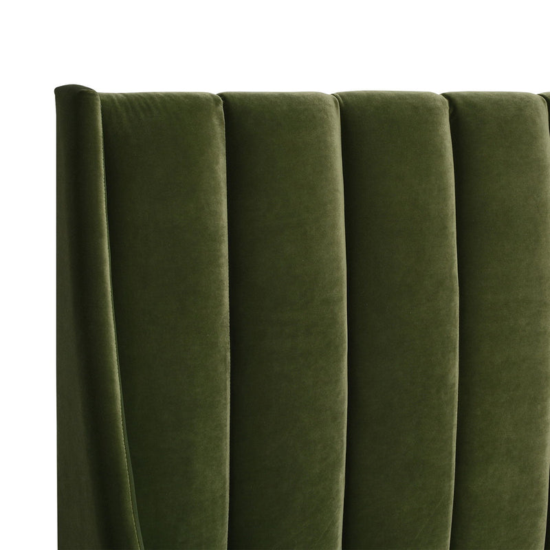 Aspen - Vertical Tufted Modern Headboard Platform Bed Set by HouseOfZazla