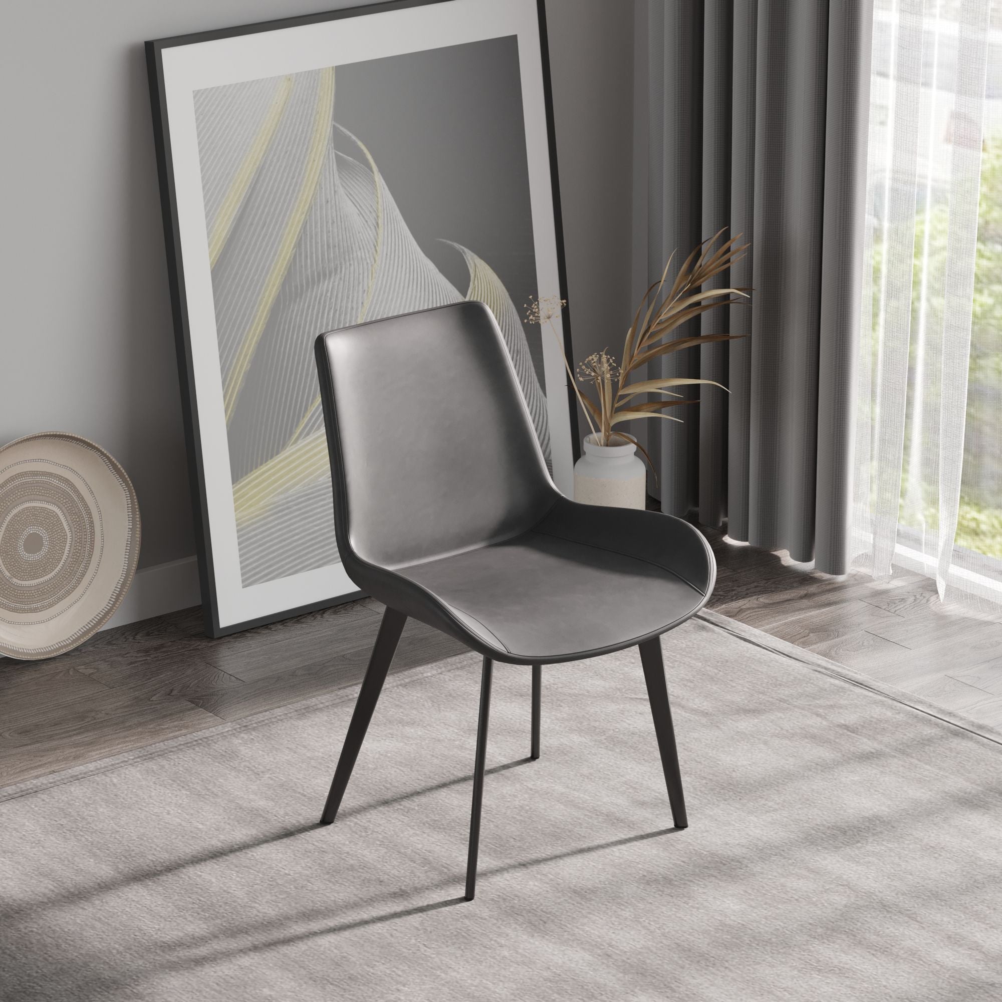 Modern Dining Chair Living Room Metal Leg Dining Chair (Set of 2) by HouseOfZazla