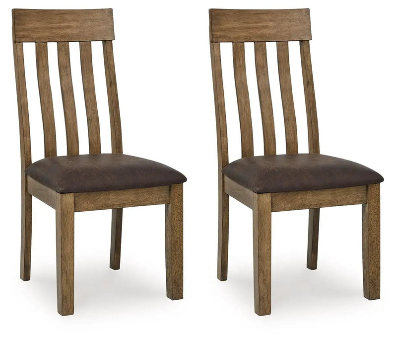 Urbinforte - Dining Upholstered Side Chair (Set of 2) - Light Brown by Unique Piece Furniture