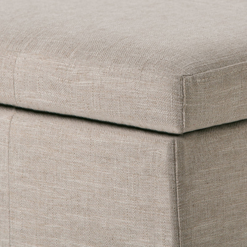 Kingsley - Upholstered Large Storage Ottoman by HouseOfZazla