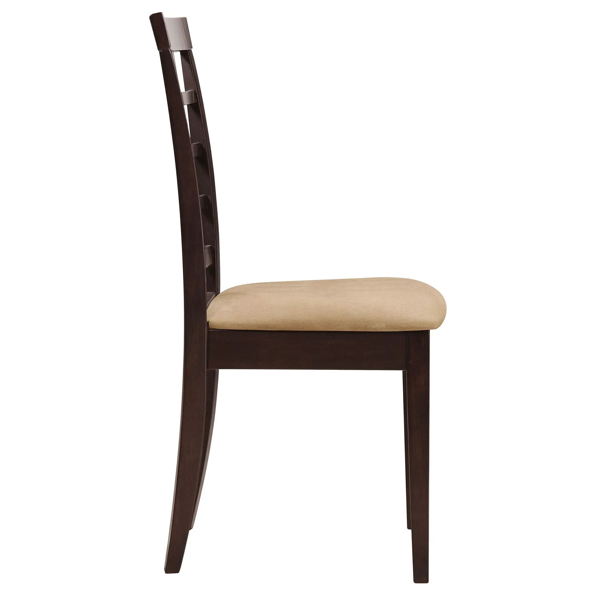 Vanetta - 3 Piece Dining Set With Drop Leaf Table And Chairs - Cappuccino by HouseOfZazla