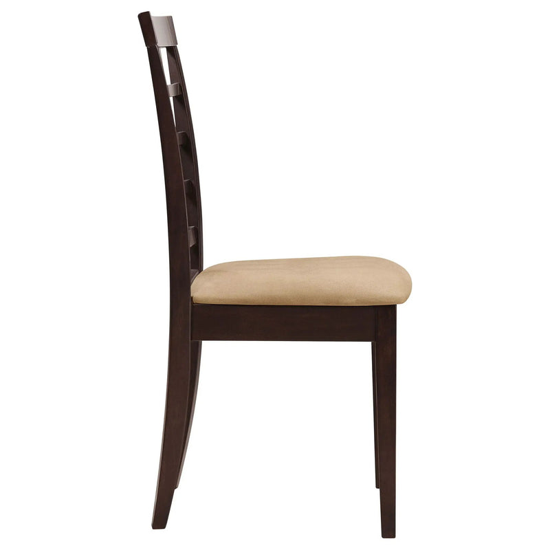 Vanetta - 3 Piece Dining Set With Drop Leaf Table And Chairs - Cappuccino by HouseOfZazla