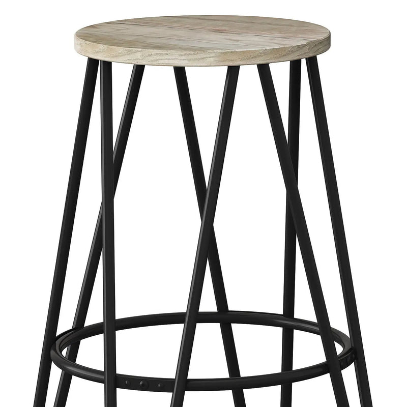 Simeon - Multifunctional Metal Stool With Wood Seat by Unique Piece Furniture