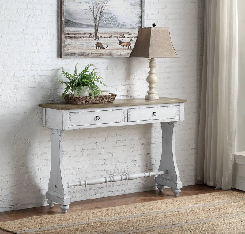 Carminda - Console Table - Antique White by Unique Piece Furniture