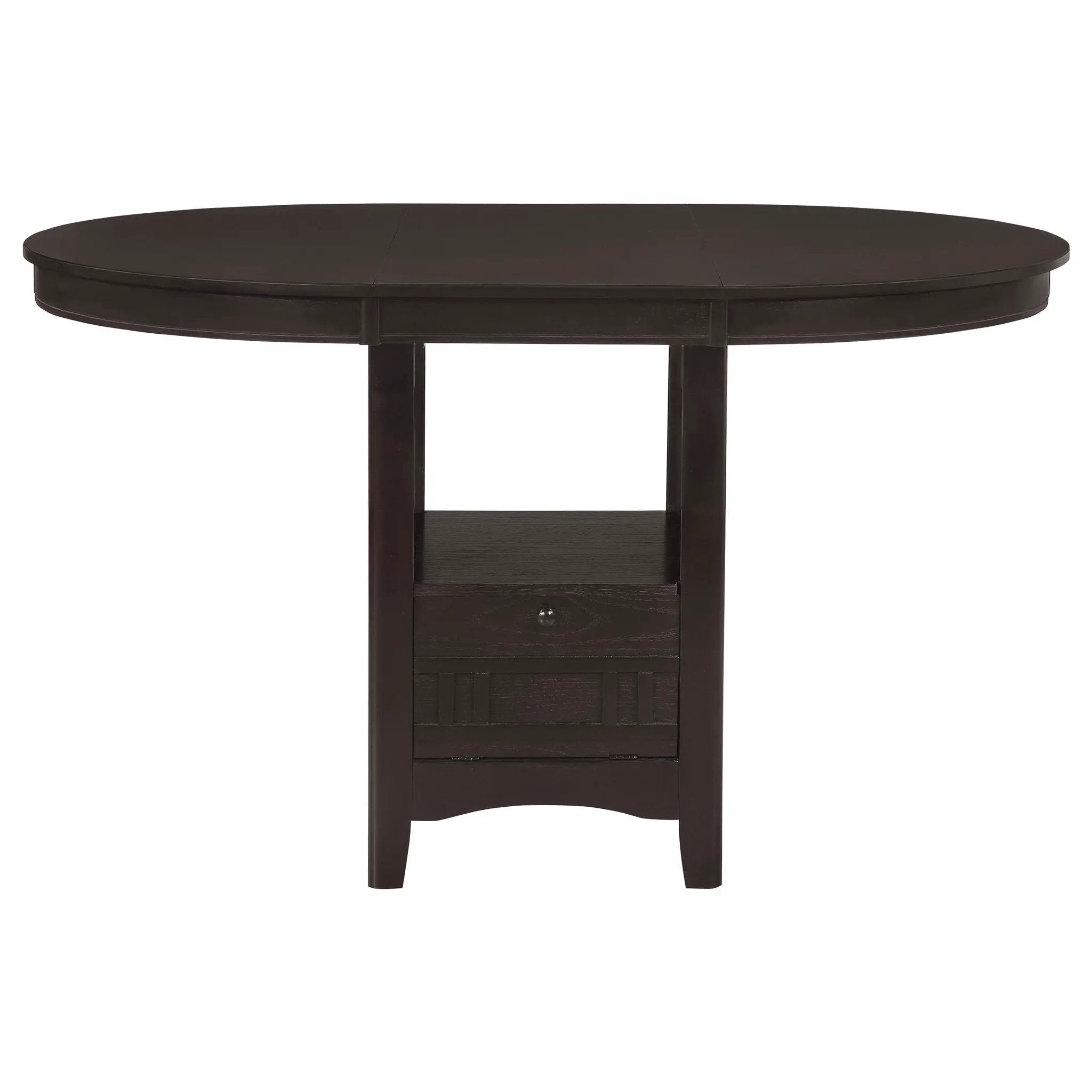 Danford - 5 Piece Counter Height Dining Set With Upholstered Stools - Espresso