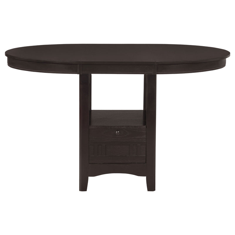 Danford - 5 Piece Counter Height Dining Set With Upholstered Stools - Espresso