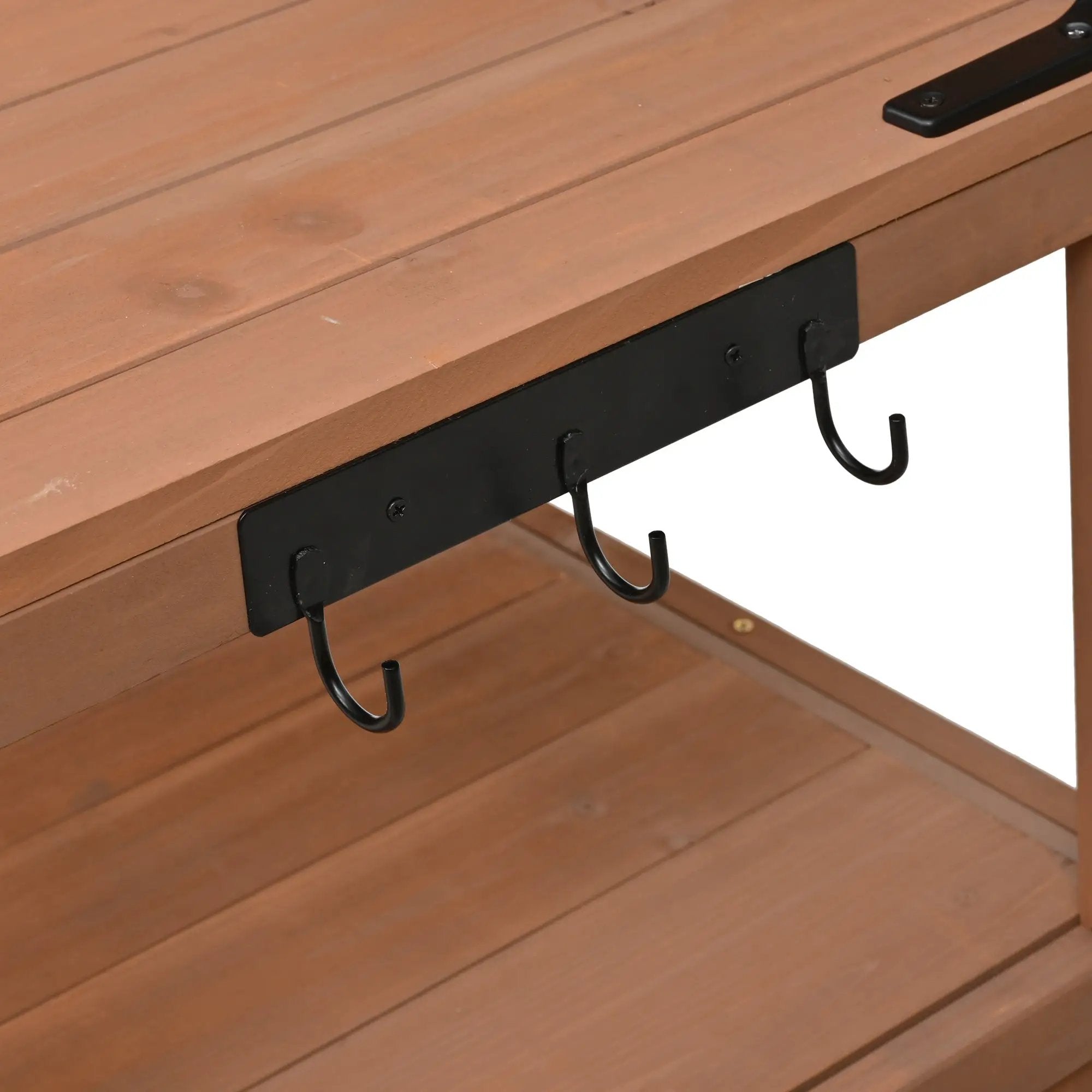 TOPMAX Potting Bench with Hutch, 50.2' Solid Fir Wood Garden Workstation by HouseOfZazla