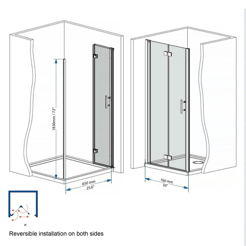 Bifold Shower Door