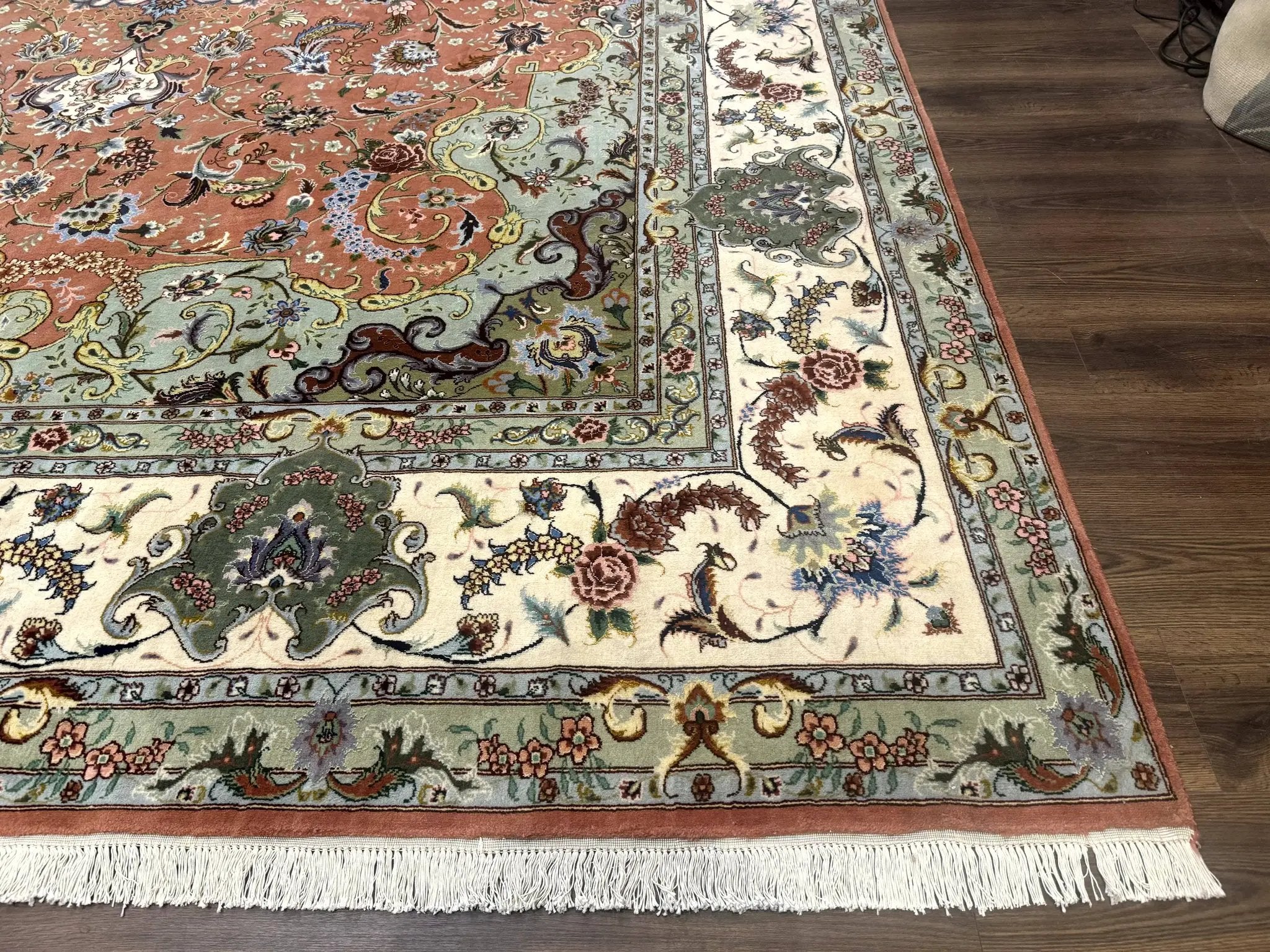 Palace Size Persian Tabriz Rug 12x17, Medallion Carpet, Fine 250 KPSI, Stunning by Jewel Rugs