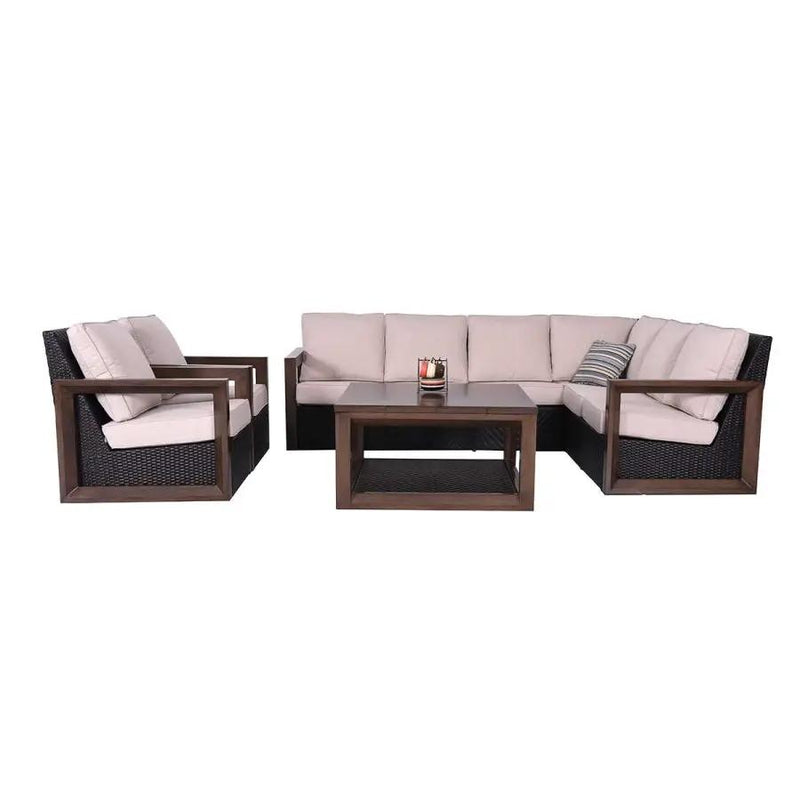Delano 5-Piece Wicker Sectional Sofa Set by Outdoor-USA®