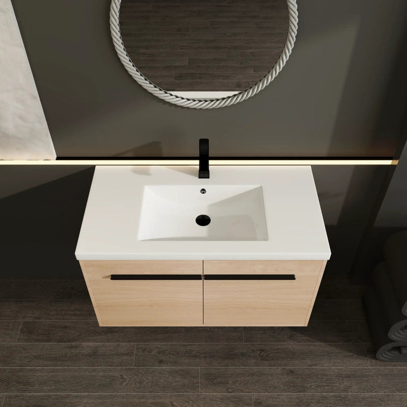 Bathroom Vanity Set With Resin Countertop Sink, 2 Doors by HouseOfZazla