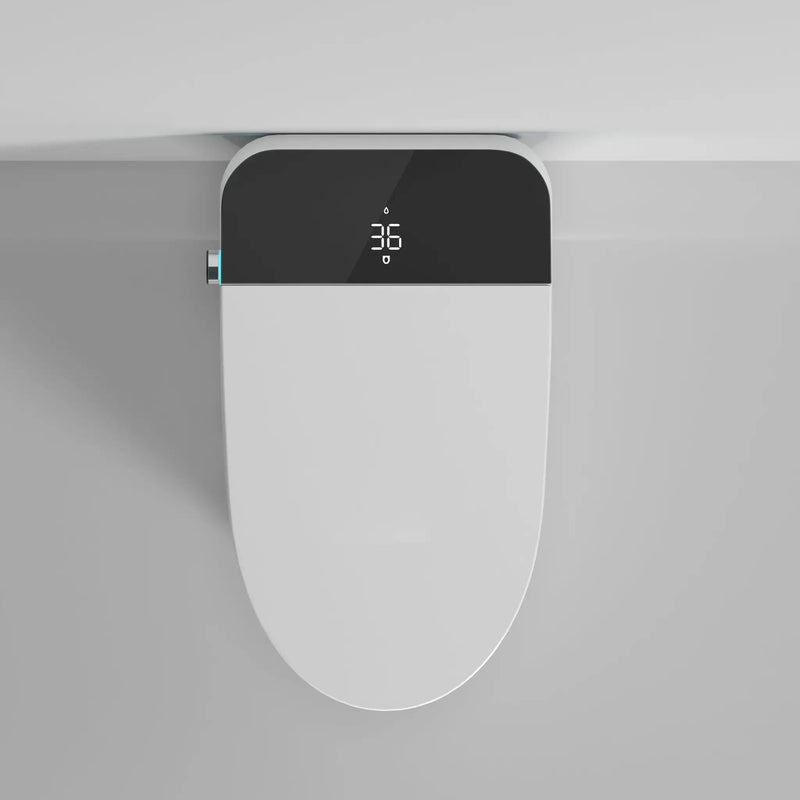 Modern Smart Toilet with Bidet Seat Built-In by HouseOfZazla