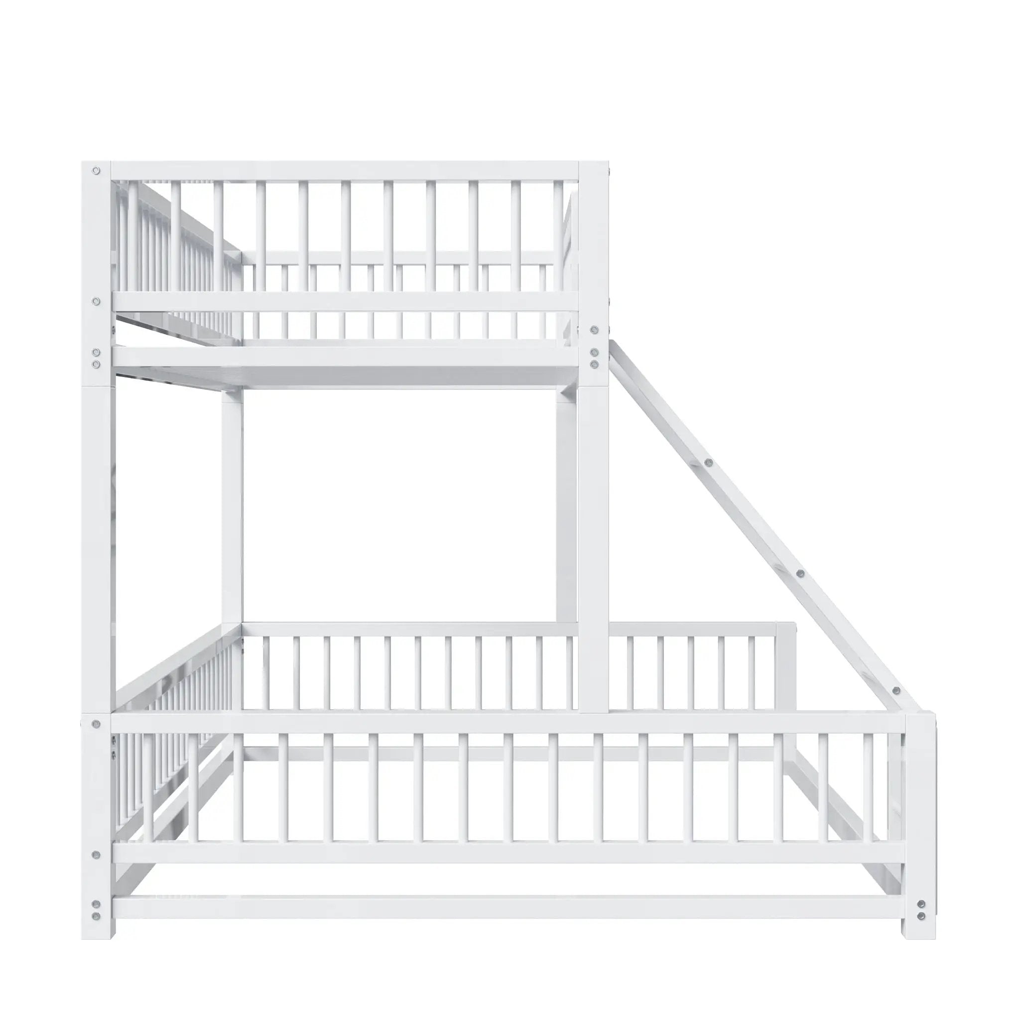 Bunk Bed With Ladder And Safety Guardrails by HouseOfZazla