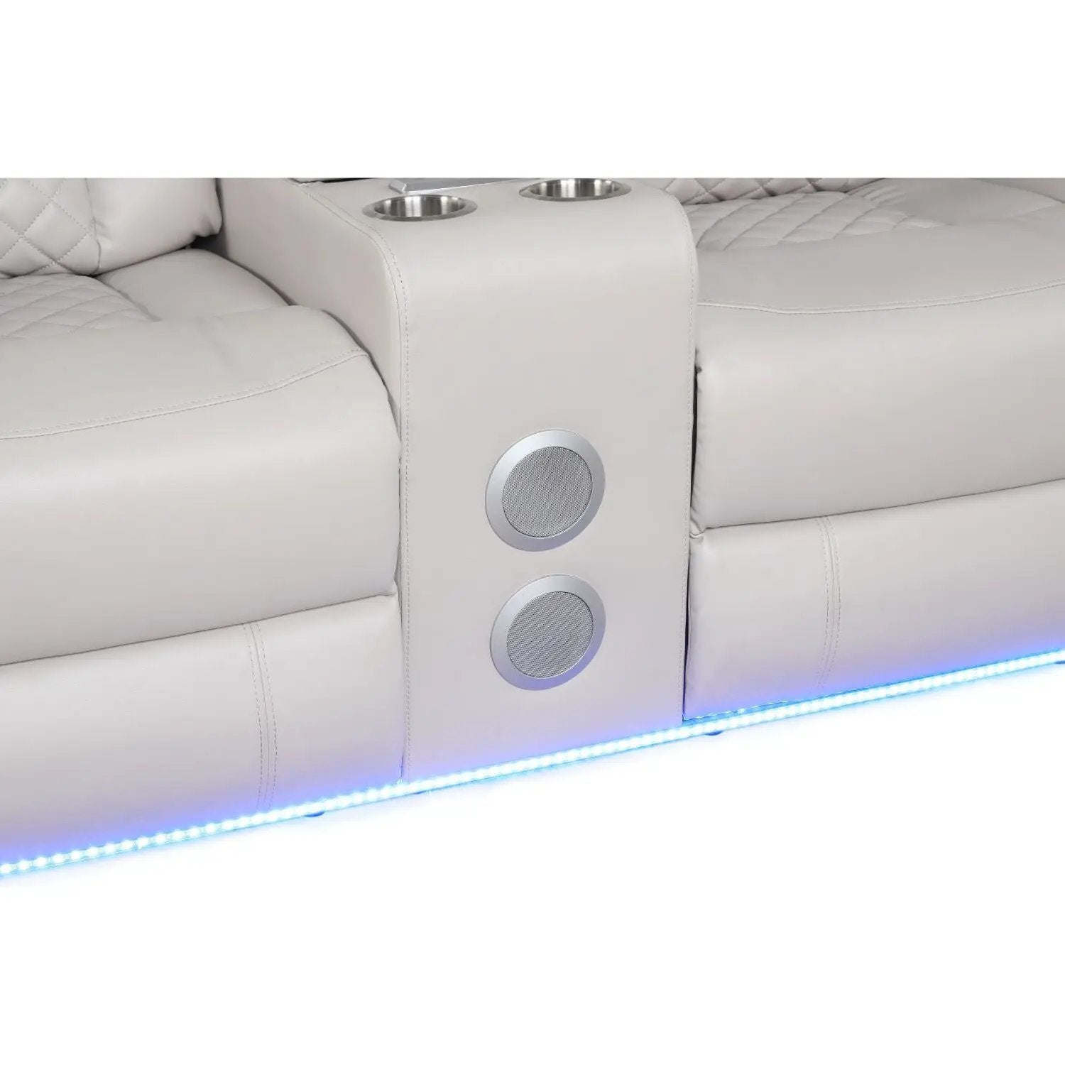 Benz - Power Recliner Set With LED Lighting And USB Charging by HouseOfZazla