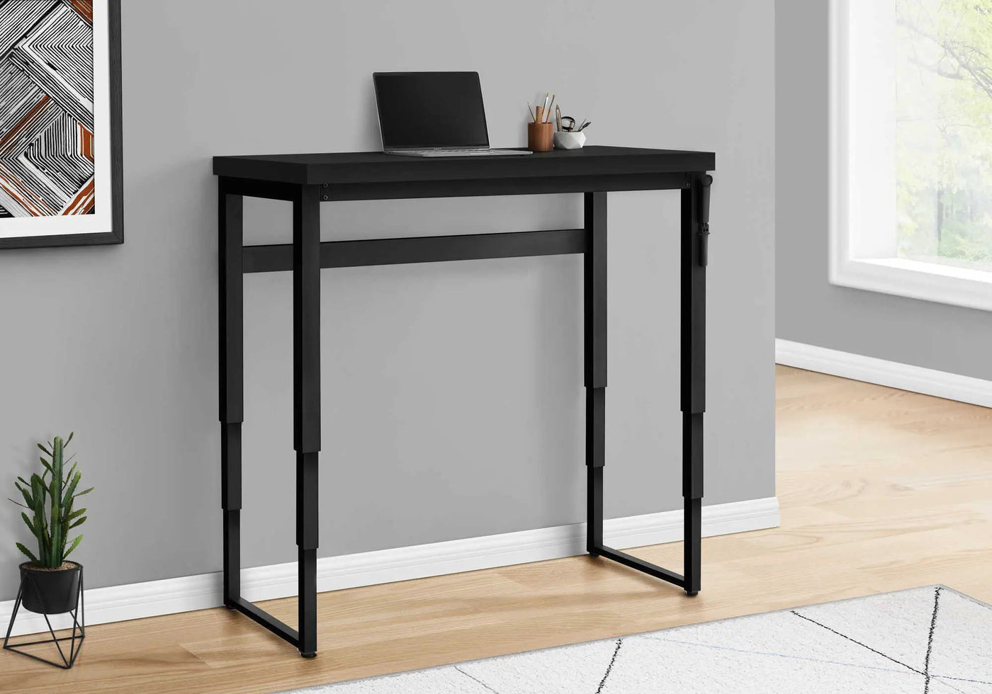 Computer Desk, Home Office, Standing, Adjustable, Laptop, Contemporary & Modern by Unique Piece Furniture