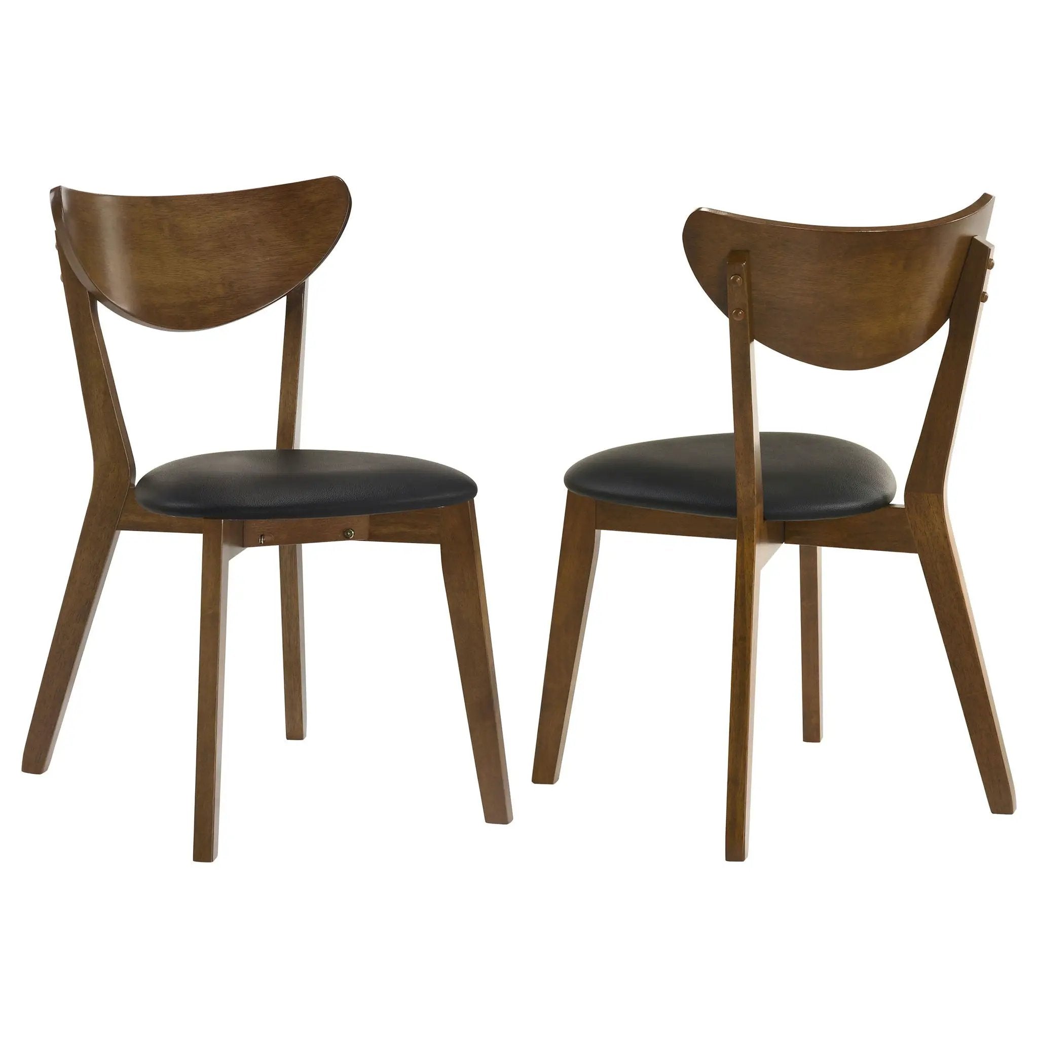 Jedda Wood Dining Side Chair Dark Walnut (Set of 2) by Unique Piece Furniture