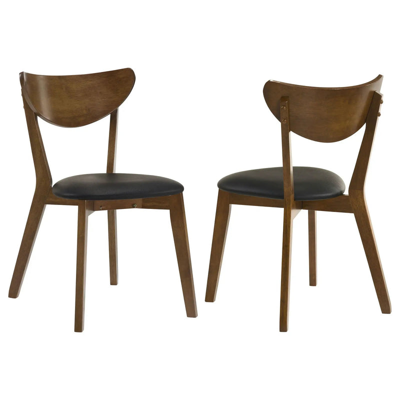 Jedda Wood Dining Side Chair Dark Walnut (Set of 2) by Unique Piece Furniture