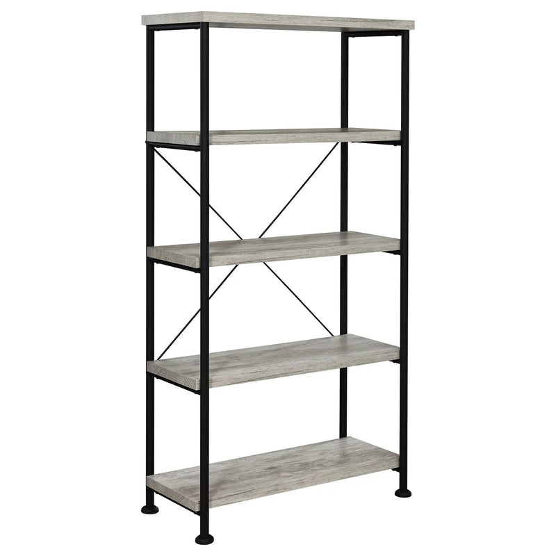 Analiese 63-inch 4-shelf Bookshelf Grey Driftwood by Unique Piece Furniture