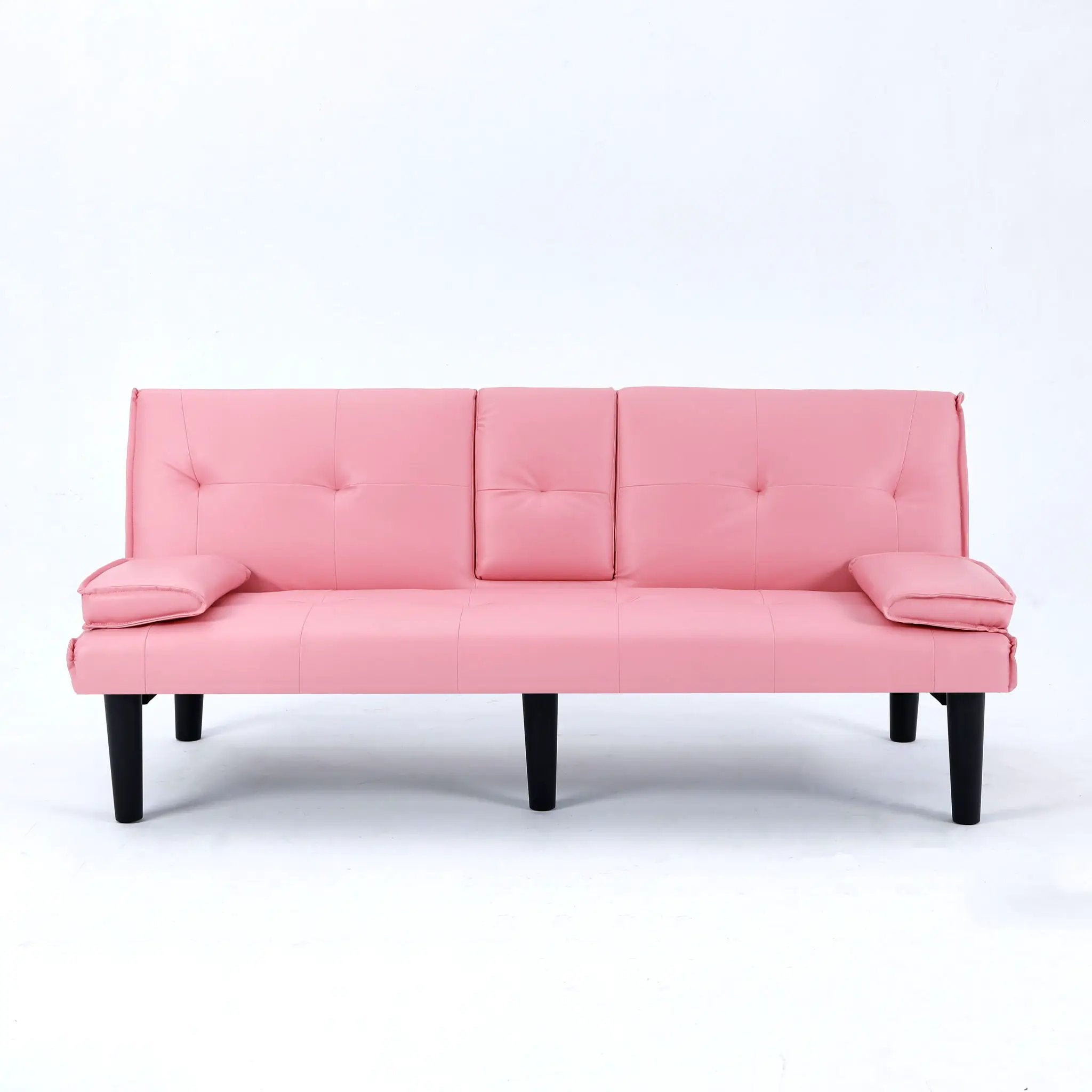 Sofa Bed With Foldable Design And Cup Holder by HouseOfZazla