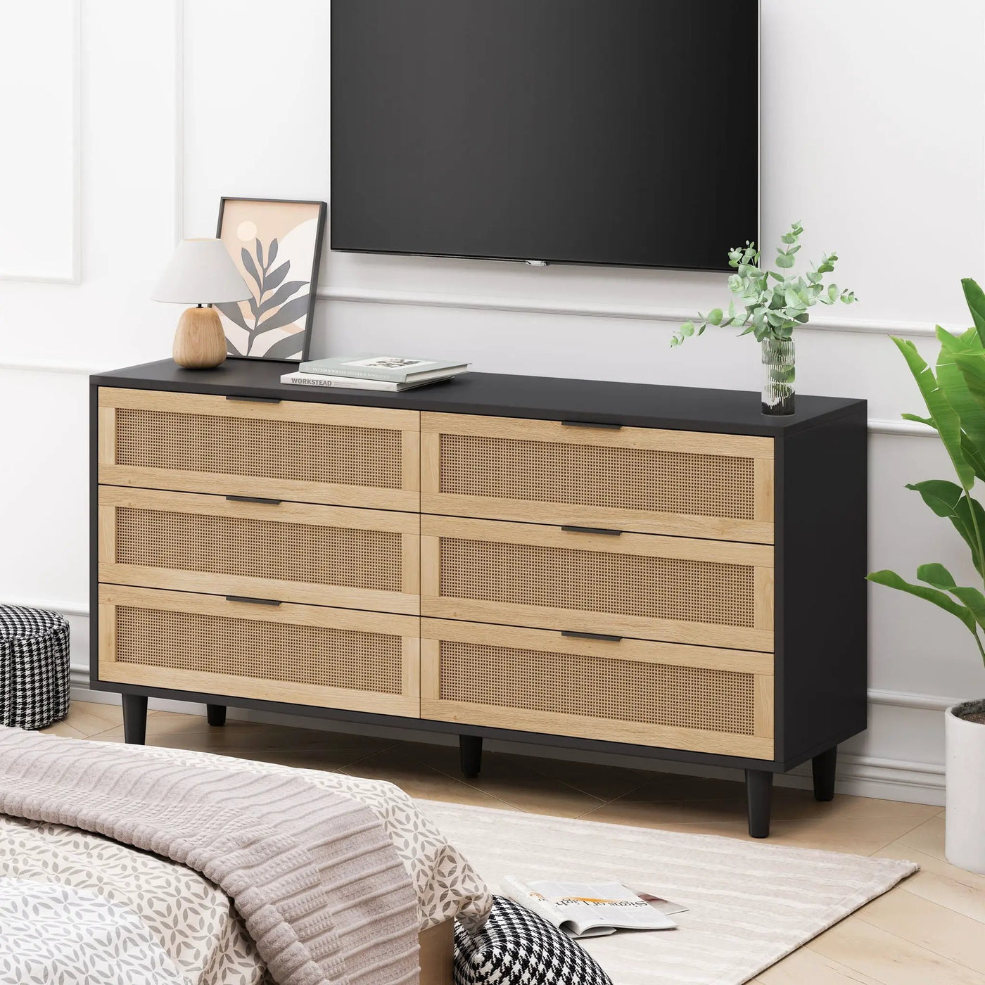 6 Drawer Storage Modern Cabinet For Bedroom by HouseOfZazla