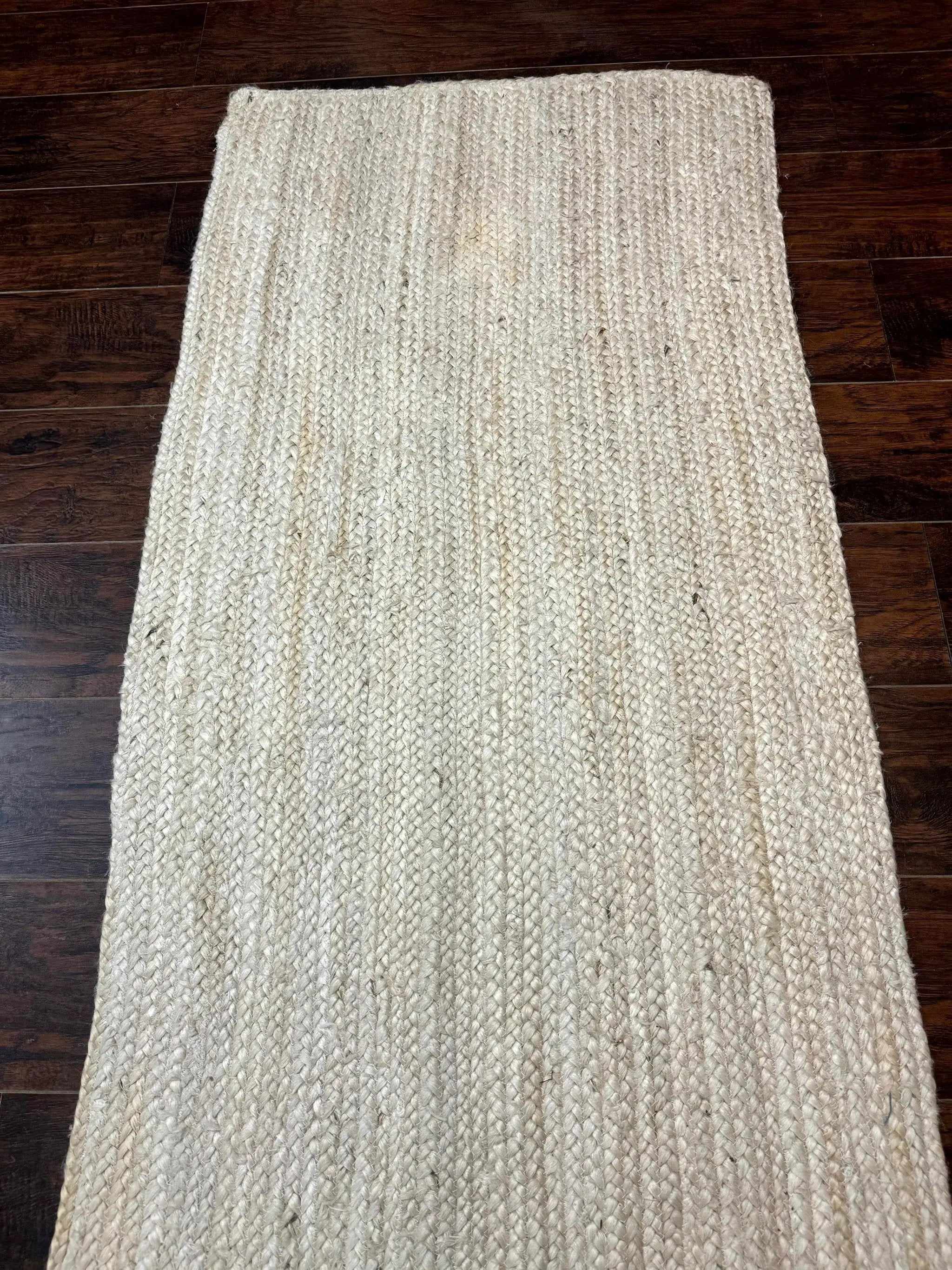 Modern Jute Runner Rug 2.7 x 10, Rug for Hallway or Kitchen, Farmhouse Rug by Jewel Rugs