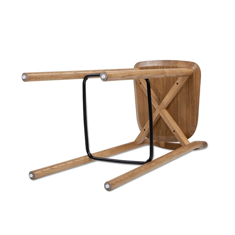 Sven 30" Modern Minimalist Low Back Wood Barstool by HouseOfZazla